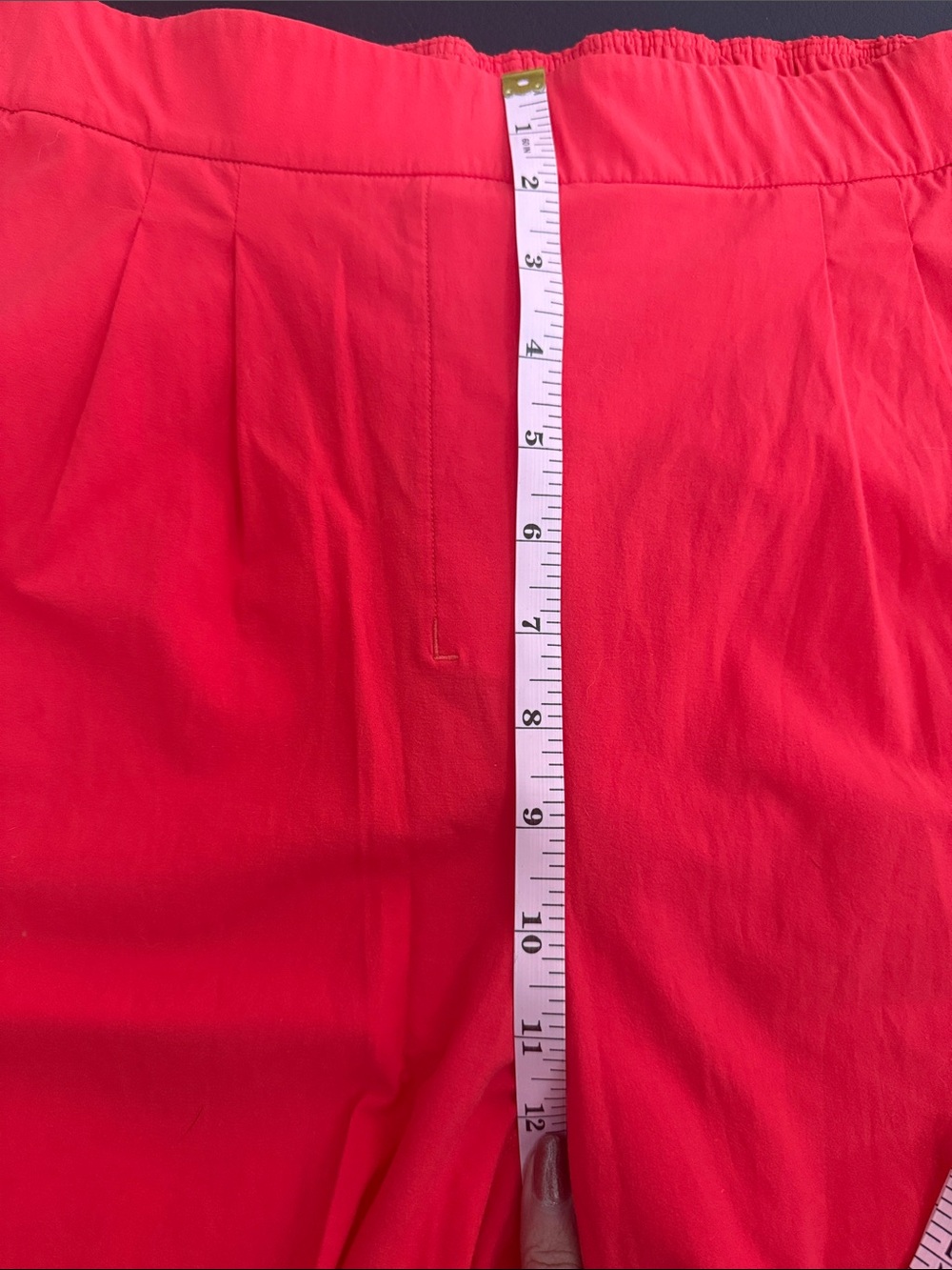 Lululemon Red Crop Pant Elastic Waist - Picture 3 of 10